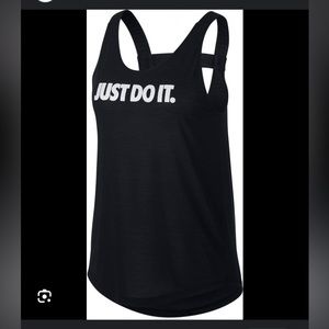Nike Just Do It Breathe Elastika Black Tank Top